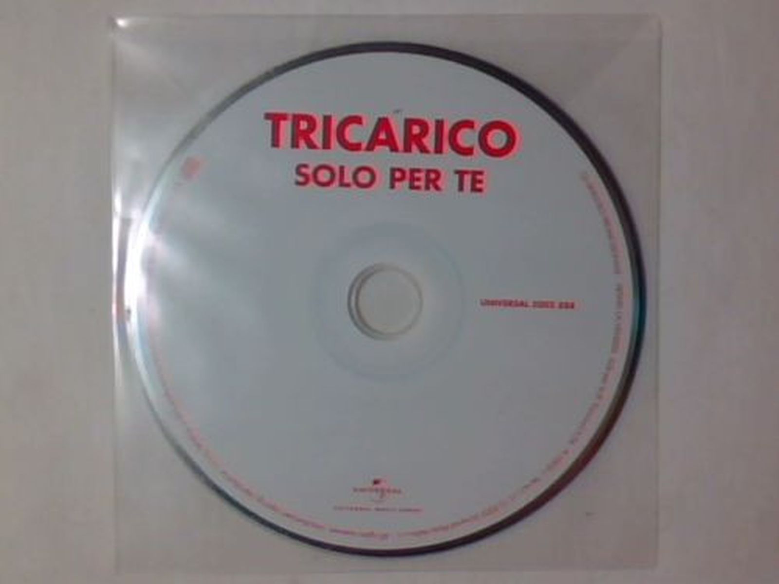 Tricarico Solo Per Te CD, Single, Promo Universal – 5002 888 Europe 2005 NM/Generic